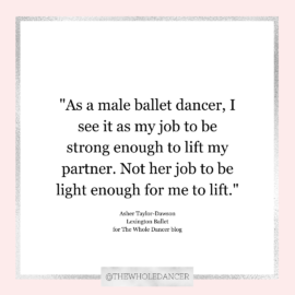 Body Thoughts From A Man In Ballet