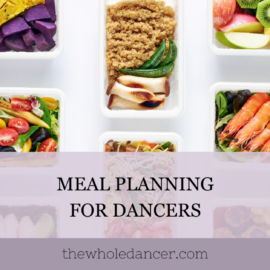 meal planning for dancers