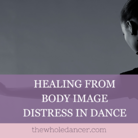 body image distress in dance