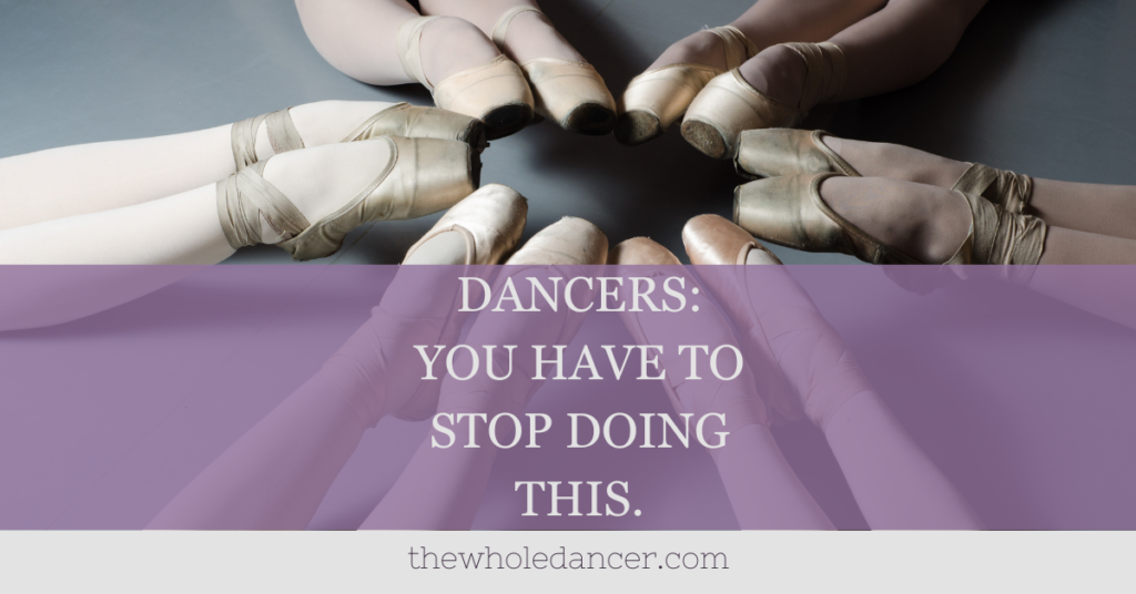 dancers stop talking badly
