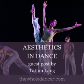 aesthetics in dance