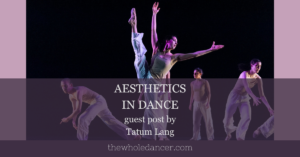 aesthetics in dance