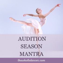 audition season mantra